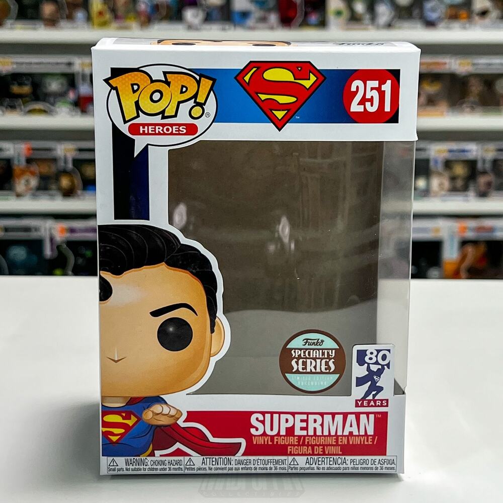 Funko Pop DC Heroes Superman Flying 251 BOX ONLY NO FIGURE NO INSERT Mint Comics